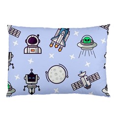 Seamless Pattern With Space Theme Pillow Case by Hannah976