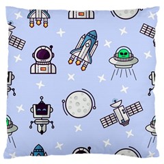 Seamless Pattern With Space Theme Standard Premium Plush Fleece Cushion Case (one Side) by Hannah976