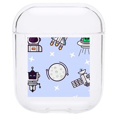 Seamless Pattern With Space Theme Hard Pc Airpods 1/2 Case by Hannah976