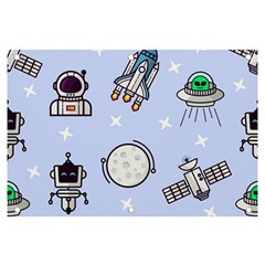 Seamless Pattern With Space Theme Banner And Sign 6  X 4 