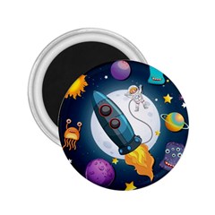 Spaceship Astronaut Space 2 25  Magnets