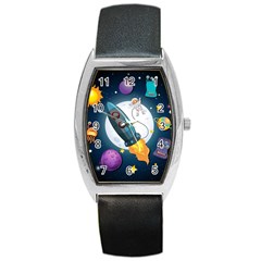 Spaceship Astronaut Space Barrel Style Metal Watch by Hannah976