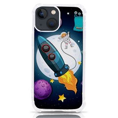 Spaceship Astronaut Space Iphone 13 Mini Tpu Uv Print Case by Hannah976