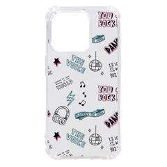 Music Themed Doodle Seamless Background Iphone 14 Pro Tpu Uv Print Case by Hannah976