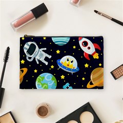 Space Seamless Pattern Illustration Cosmetic Bag (medium) by Hannah976