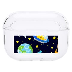 Space Seamless Pattern Illustration Hard Pc Airpods Pro Case