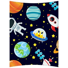 Space Seamless Pattern Illustration Back Support Cushion by Hannah976