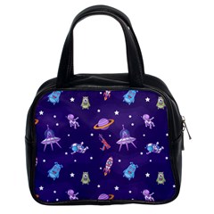 Space Seamless Pattern Classic Handbag (two Sides)