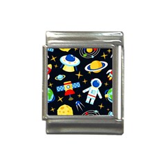 Space Seamless Pattern Cartoon Art Italian Charm (13mm) by Hannah976