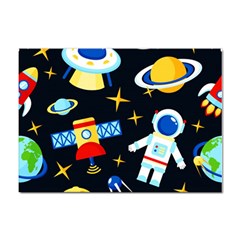 Space Seamless Pattern Cartoon Art Sticker A4 (100 Pack) by Hannah976