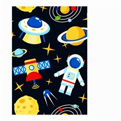 Space Seamless Pattern Cartoon Art Small Garden Flag (two Sides) by Hannah976