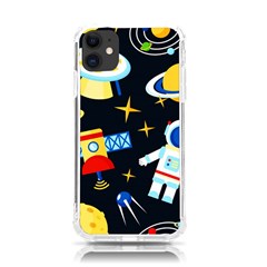 Space Seamless Pattern Cartoon Art Iphone 11 Tpu Uv Print Case by Hannah976