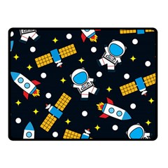 Seamless Adventure Space Vector Pattern Background Fleece Blanket (small) by Hannah976