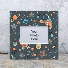 Space Seamless Pattern Art White Box Photo Frame 4  X 6  by Hannah976