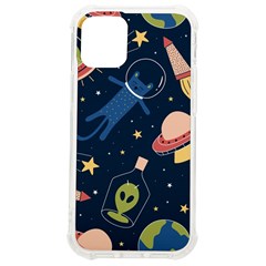 Seamless Pattern With Funny Aliens Cat Galaxy Iphone 12 Mini Tpu Uv Print Case	 by Hannah976