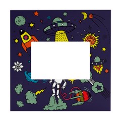 Vector Flat Space Design Background White Box Photo Frame 4  X 6 