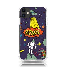 Vector Flat Space Design Background Iphone 11 Tpu Uv Print Case by Hannah976