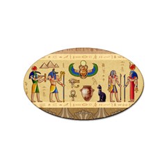 Egypt Horizontal Illustration Sticker Oval (10 Pack) by Hannah976