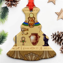 Egypt Horizontal Illustration Christmas Tree Ornament (two Sides) by Hannah976