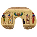 Egypt Horizontal Illustration Travel Neck Pillow Front