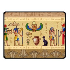 Egypt Horizontal Illustration Two Sides Fleece Blanket (small) by Hannah976