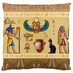 Egypt Horizontal Illustration Large Premium Plush Fleece Cushion Case (one Side) by Hannah976