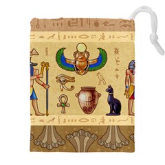 Egypt Horizontal Illustration Drawstring Pouch (4xl) by Hannah976