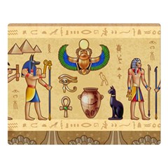 Egypt Horizontal Illustration Premium Plush Fleece Blanket (large) by Hannah976