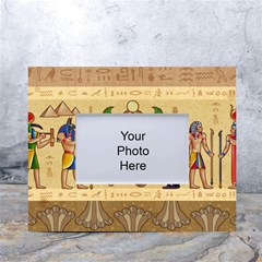 Egypt Horizontal Illustration White Tabletop Photo Frame 4 x6  by Hannah976