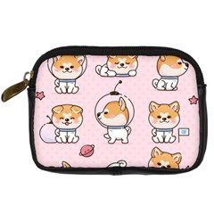 Set Kawaii Smile Japanese Dog Akita Inu Cartoon Digital Camera Leather Case by Hannah976