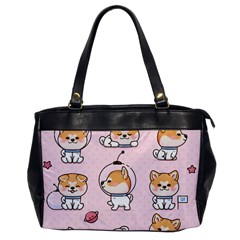 Set Kawaii Smile Japanese Dog Akita Inu Cartoon Oversize Office Handbag by Hannah976