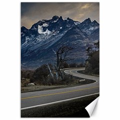 Highway Crossing Andes Moutains, Tierra Del Fuego, Argentina Canvas 12  X 18  by dflcprintsclothing