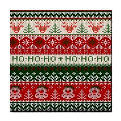 Ugly Sweater Merry Christmas  Tile Coaster by artworkshop