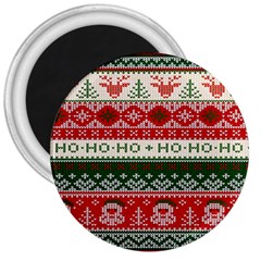 Ugly Sweater Merry Christmas  3  Magnets by artworkshop