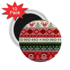 Ugly Sweater Merry Christmas  2 25  Magnets (10 Pack)  by artworkshop