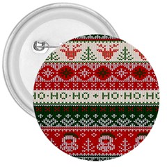 Ugly Sweater Merry Christmas  3  Buttons by artworkshop