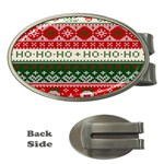 Ugly Sweater Merry Christmas  Money Clips (Oval)  Front