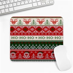 Ugly Sweater Merry Christmas  Large Mousepad by artworkshop