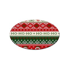 Ugly Sweater Merry Christmas  Sticker (oval) by artworkshop