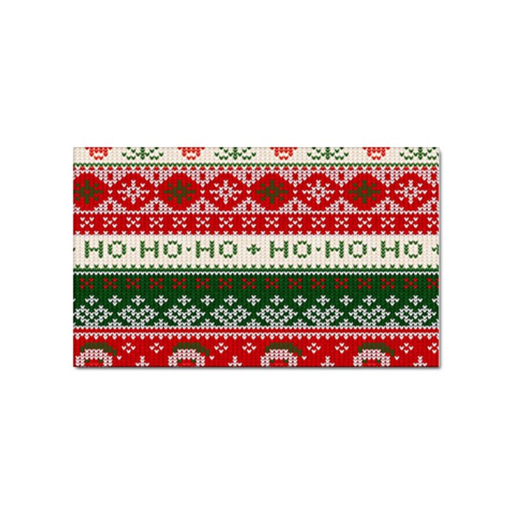 Ugly Sweater Merry Christmas  Sticker Rectangular (100 pack)