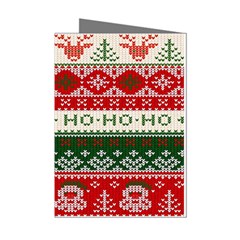 Ugly Sweater Merry Christmas  Mini Greeting Cards (pkg Of 8) by artworkshop