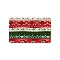 Ugly Sweater Merry Christmas  Magnet (name Card) by artworkshop