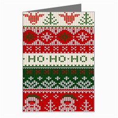 Ugly Sweater Merry Christmas  Greeting Card by artworkshop