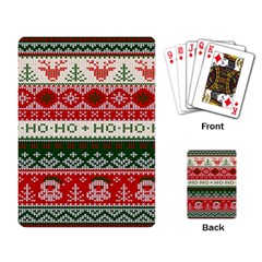 Ugly Sweater Merry Christmas  Playing Cards Single Design (rectangle) by artworkshop