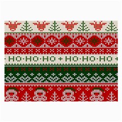 Ugly Sweater Merry Christmas  Large Glasses Cloth (2 Sides) by artworkshop