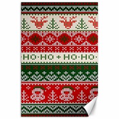 Ugly Sweater Merry Christmas  Canvas 24  X 36  by artworkshop