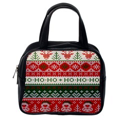 Ugly Sweater Merry Christmas  Classic Handbag (one Side) by artworkshop