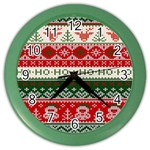 Ugly Sweater Merry Christmas  Color Wall Clock Front