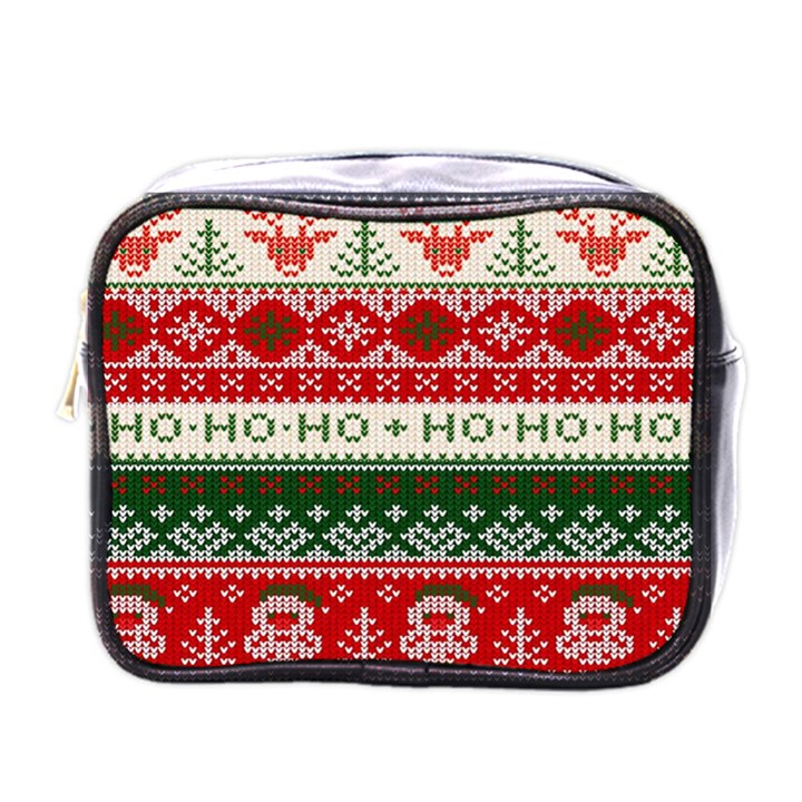 Ugly Sweater Merry Christmas  Mini Toiletries Bag (One Side)