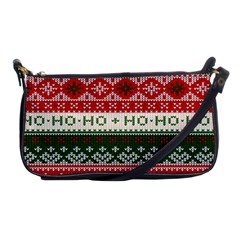 Ugly Sweater Merry Christmas  Shoulder Clutch Bag by artworkshop